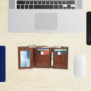 Carteras de Cuero Genuino para Hombre Fabricadas en Pakistán de Alta Calidad, Carteras de Cuero para Hombre a Precio Económico, Logotipo Personalizado de Alta Calidad OEM - Product Image 6