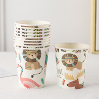 Gobelet à café jetable à double paroi en papier pour boissons chaudes avec logo personnalisé et capacité de 270 ml