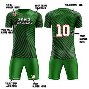 Nouveaux modèles de sublimation personnalisés multiples impression 100% polyester unisexe nom d'équipe personnalisé vêtements de sport ensemble d'uniformes de football pour l'équipe de club - Product Image 6