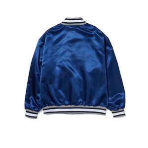Customized Satin Embroidery Bomber Coats <b>Men's</b> <b>Jacket</b> Silk Satin Printed Baseball Bomber Coats College Baseball <b>Jacket</b> For <b>Men</b> - Product Image 2