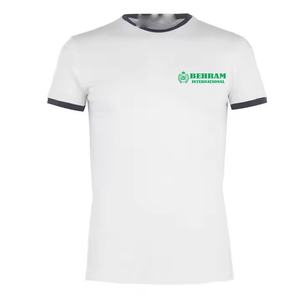 T-shirt uni pour homme 230 g/m² imprimé coupe classique vierge 100 % coton biologique écologique anti-boulochage respirant - Product Image 5