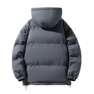 Chaqueta acolchada personalizada de la mejor calidad, precio bajo, abrigo de invierno de colores sólidos para exteriores, chaqueta acolchada gruesa y cálida para hombre - Product Image 3