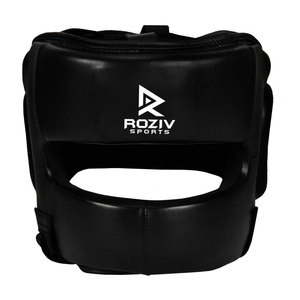 Protège-tête de boxe haute qualité le plus vendu – Logo couleur personnalisé, cuir PU, visière transparente réglable, taille personnalisable, protection - Product Image 2