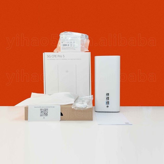 Unlocked H158-381 5G CPE PRO 5 Dual Band Wireless Gigabit WiFi 6 7.2Gbps 5G Router With Sim Card Slot for HUA WEI 5G Modem