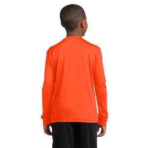 Camiseta gris de manga larga para niños, camiseta atlética de manga larga, camiseta para correr - Product Image 5