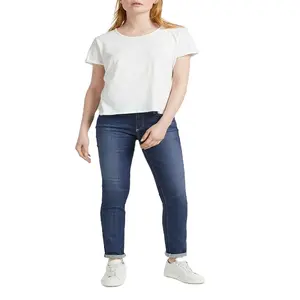 2023 женские джинсы обтягивающие джинсовые брюки с завышенной талией