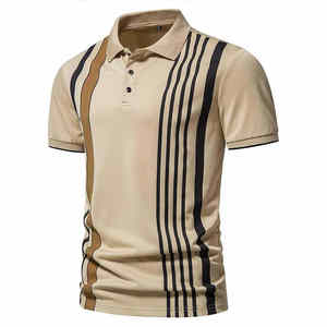 Polo informal con estampado personalizado para hombre de EE. UU. Y Europa, superventas, ropa de calle de EE. UU. Y Europa, servicio OEM de talla grande - Product Image 3