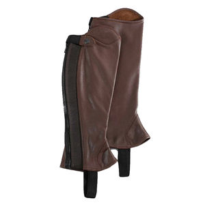 Top Trending Ecuestre Caballo Tachuela Fabricante Mayorista Proveedor Cuero Caballo Half Chaps - Product Image 2