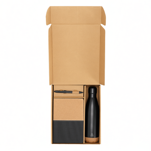 Set Regalo Aziendale Personalizzato Gravan: Taccuino, Penna e Bottiglia d'Acqua per Uso Ufficio - Product Image 2