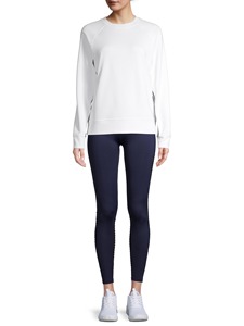 Personnalisé 100% coton Polaire Automne Chaud Femmes Haut À Manches Longues Col Rond Épaules tombantes Pull Sweat-shirt femmes sweats à capuche - Product Image 4