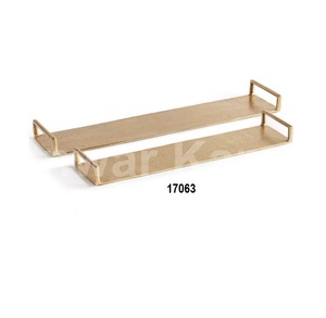 Bandeja para servir madera y Metal, Forma cuadrada - Product Image 4