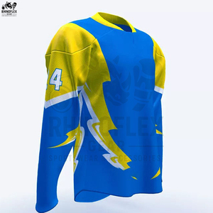 Maillot de hockey sur glace d'équipe sportive de haute qualité Logo personnalisé Coupe ajustée 100% polyester Respirant - Product Image 2