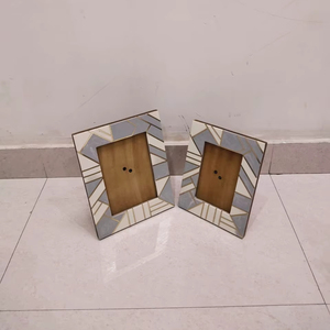 Marco DE FOTOS ecológico cuadrado de madera maciza A4 8x10 arte de pared rústico de madera dura de nogal para boda/cumpleaños - Product Image 1