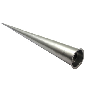 Set 3 <b>Large</b> Iron Cone T <b>Light</b> Holder Nickel Silver Candle Stand Handmade Metal for Christmas Home Decor Bulk Other Candle - Product Image 1