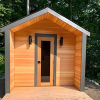 Sauna mobile à vapeur humide de luxe personnalisé Sauna extérieur en bois massif personnalisé pour 1-6 personnes est utilisé dans un spa