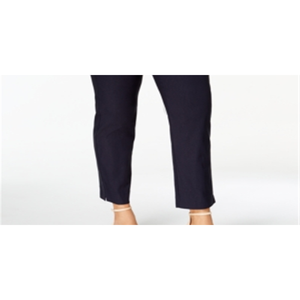 Pantaloni Cropped da Donna Charter Club Taglia Plus 14W, Vita Alta, Effetto Snellente, Stile a Tubino, Blu - Product Image 3