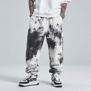 <b>Men</b> Tie Dye Washed Wide Legs Sweatpants Street Jogging Wear Acid Wash <b>Trouser</b> <b>Men's</b> <b>Loose</b> Fit Tie Dye Print Sweat Pants <b>Mens</b> - Product Image 4