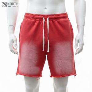 กางเกงขาสั้นจ็อกเกอร์ผู้ชายรุ่นใหม่ปี 2025 สไตล์วินเทจ ลวดลายทำสีซีดแบบย้อมกรด ผ้าแคนวาส แห้งเร็ว รับผลิตตามสั่งพร้อมบริการ OEM - Product Image 3