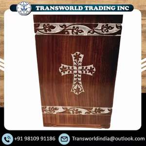 New Design Modern Luxury Wooden Urn <b>Box</b> Handmade Eco-Friendly Biodegradable Durable Customized Size Male Female Decorative Pet - Product Image 2