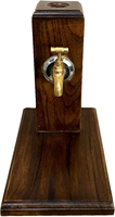 Distributeur de vin en bois naturel fait main-Ensemble de bar écologique de style américain de luxe Accents dorés Cadeau Premium pour le vin