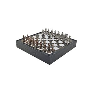 GiftHome di medie dimensioni in metallo OTTOMAN-BYZANTINE Set di scacchi antico e marmo modellato in scatola MDF (3 - Product Image 2