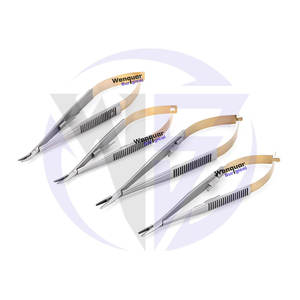 Pinzas de Microcirugía Dental Castroviejo TC, Portaagujas de 14/16 cm, Bloqueo Manual, Acero Inoxidable - Product Image 4