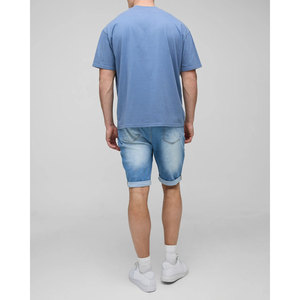 Nueva ropa de calle de verano, pantalones cortos de mezclilla holgados personalizados para hombre, pantalones cortos de moda para hombre al por mayor 2025 - Product Image 5