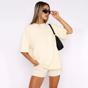 Vêtements personnalisés grande taille pour femmes ensembles courts pour femmes vente en gros ensemble court - Product Image 5