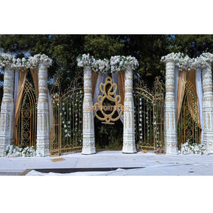 Tema bohemio contemporáneo Escenario de boda al aire libre Fusión Boda Jardín Tema Escenario Decoración Destino al aire libre Escenario DE BODA EE. UU. - Product Image 1