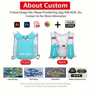 Lightweight Reflective <b>Hydration</b> Running Vest with Polyester Lining Portable <b>Backpack</b> for Outdoor Trail Running and Gym Use - Product Image 2