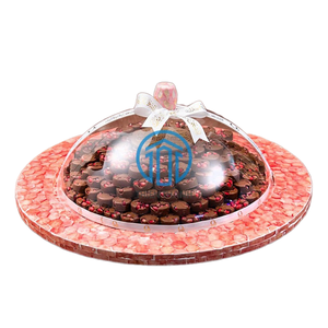 New Design High Quality Mother of pearl <b>Chocolate</b> Trays Luxury MOP <b>shell</b> Serving Trays Mosaic <b>shell</b> Tray handmade in Vietnam - Product Image 1