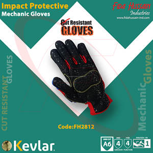 Gants de mécanicien de protection contre les chocs Gants de mécanicien de sécurité pour les champs de pétrole et de gaz pour un usage quotidien Schlaghandschuhe en cuir de chèvre - Product Image 4