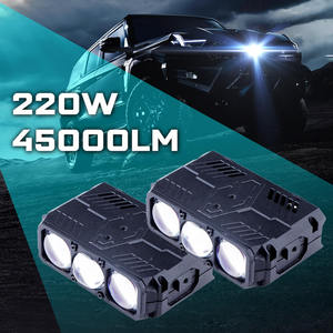 Phares LED à haute puissance 220W 45000LM CSP3570 Evil Eye, feux de calandre pour Ford F150 Truck 4x4 Offroad, film bleu - Product Image 6