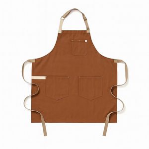 Delantales de Cocina de Lona Impermeable de Cuero al por Mayor para Cafetería, Barista, Chef, con Logotipo Personalizado, Delantales Unisex para Trabajo en Bar - Product Image 2