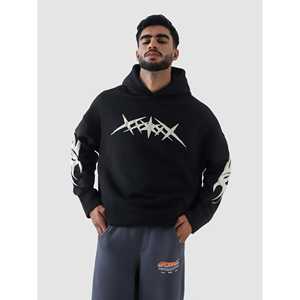 Sudadera con Capucha Estilo Urbano Otoñal, Tejido Transpirable con Detalles de Espuma - Product Image 2