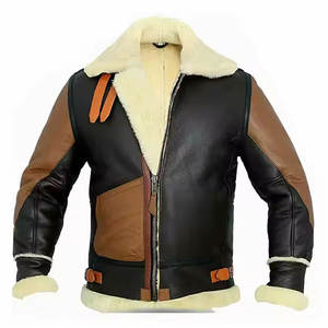 Gran oferta, mejor precio, chaquetas de Sherpa de piel de oveja, chaqueta de Sherpa de piel de oveja de Color personalizado de alta calidad, nuevo estilo, chaqueta de Sherpa de piel de oveja para hombre - Product Image 1