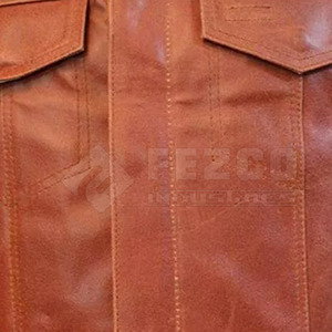 Gilet en cuir décontracté pour homme, coupe ajustée, hiver, sur mesure, respirant, en cuir de vache, vêtements d'extérieur fabriqués au Pakistan - Product Image 6