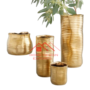 Último Diseño Venta Caliente de Lujo Home Hotel Decor Metal Planter Home Hotel Decorativo Metal Floor Florero a Precio Mayorista - Product Image 2