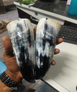 Dernier arrivage Corne à boire Viking Corne de buffle/Corne à boire Viking/Corne à boire Agate avec support en corne Agate de meilleure qualité - Product Image 1