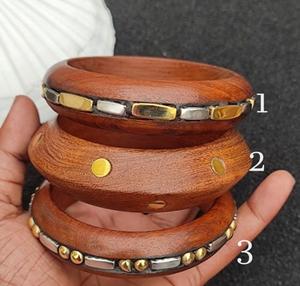 Brazaletes de madera de moda para pulsera de madera Accesorios hechos a mano para mujer - Product Image 5