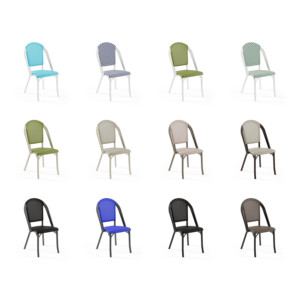Silla de Comedor Apilable de Plástico Contemporánea Flash-N para Apartamento y Bar en Casa - Product Image 3