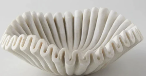 Tazón de Vidrio 3D para Ensalada de Frutas, Diseño Moderno Hecho a Mano, Textura de Mármol Personalizable, Patrón de Remolino Blanco, Alta Calidad, Desechable - Product Image 5