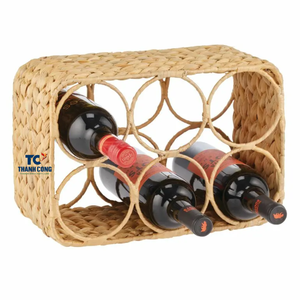 Vietnam Handmade Rattan <b>Wine</b> Rack Nice Design Rattan <b>wine</b> rack Rustic Display <b>Holder</b> Wholesale for Eco Decor Enthusiasts - Product Image 1
