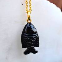 Pendentif en argent sterling 925 avec pierre naturelle de labradorite, turquoise, lapis-lazuli, sculpté en forme de poisson, charmes de pierres précieuses, sculptures, 25 mm