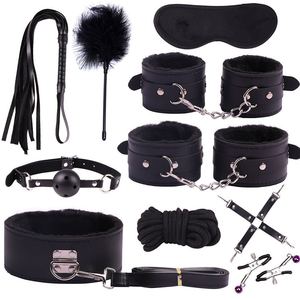 Kit de Juguetes Sexuales, Set de 10 Piezas, Cuerdas de Bondage de Cuero y Felpa para Parejas, para Juegos Íntimos - Product Image 2