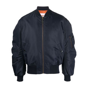 Chaqueta de invierno para hombre con logotipo personalizado OEM Stock de etiqueta privada con cierre de cremallera Estilo bombardero de envío directo - Product Image 1