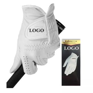 Gants de Golf indonésie 100% AAA Cabretta en cuir Logo personnalisé OEM doux couleur hommes gauchers gants de Golf en cuir - Product Image 5
