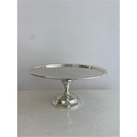 Plateau à gâteau en acier inoxydable de qualité supérieure avec finition miroir et cloche transparente, plateau décoratif pour pâtisserie de buffet pour hôtel et restaurant