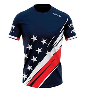 เสื้อแข่งอีสปอร์ตธงชาติแคนาดาแบบกำหนดเองสำหรับผู้ชาย สีแดงขาว พิมพ์ลายแบบซับลิเมชั่น ระบายอากาศได้ดี แห้งเร็ว คอกลม ชุดเล่นเกมสำหรับผู้ใหญ่ - Product Image 5