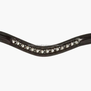 ที่คาดคิ้วหนังม้าบุนวมคุณภาพสูงตกแต่งด้วยแถบคิ้วคริสตัลเพชรเทียมสีสันสดใสสำหรับบังเหียน - Product Image 3